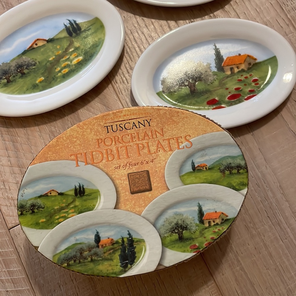 Tuscan Tidbit Plates.